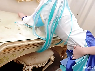 Cock-Starved Toa Shows Off Boobs & Blowjob Skills to Two Studs