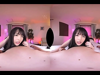 Red-Haired Doll Deeply Sucking His Thick Cock Passionately