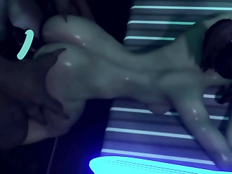 Hot Solo Girl Shows Off Ass in Steamy Bath Playtime