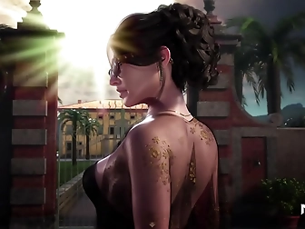 Sizzling Oiled Diva Strips Down for Hardcore Drilling Action