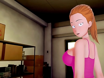 Big-Breasted Teacher Shows Off Her Massive Assets Seductively