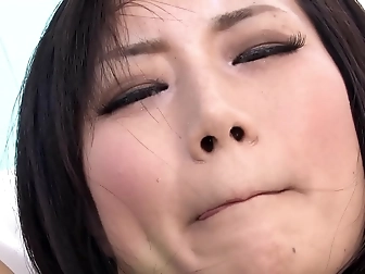 Long-Haired Beauty Devouring Hot Cum With Passionate Skill