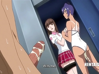 Leggy Japanese Teen in Slutty Stockings Gets Double Dose Action