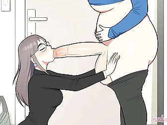 Office Hotspot - Two Guys Nail Steamy Asian Boss Lady