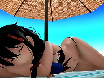 Hot Japanese Chick Gets Horny Tit Mash Before Getting Fucked